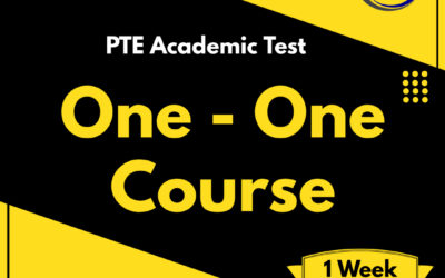 PTE One to One 1 Week Course [On Campus]