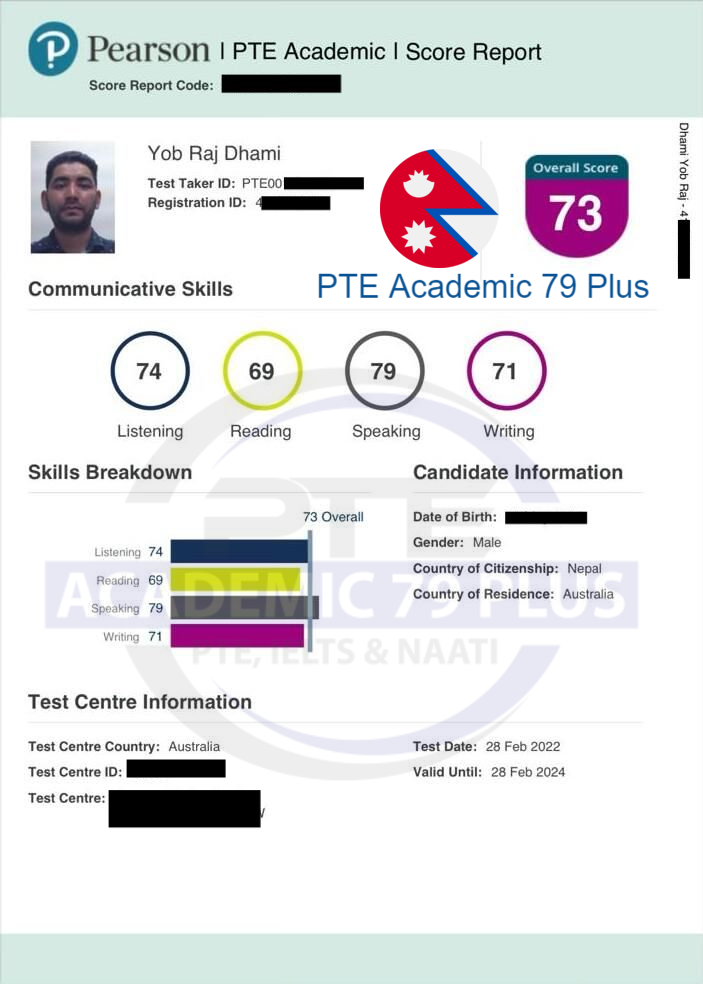 💥Congratulations to our student Yob for achieving his target score of 65 🎊