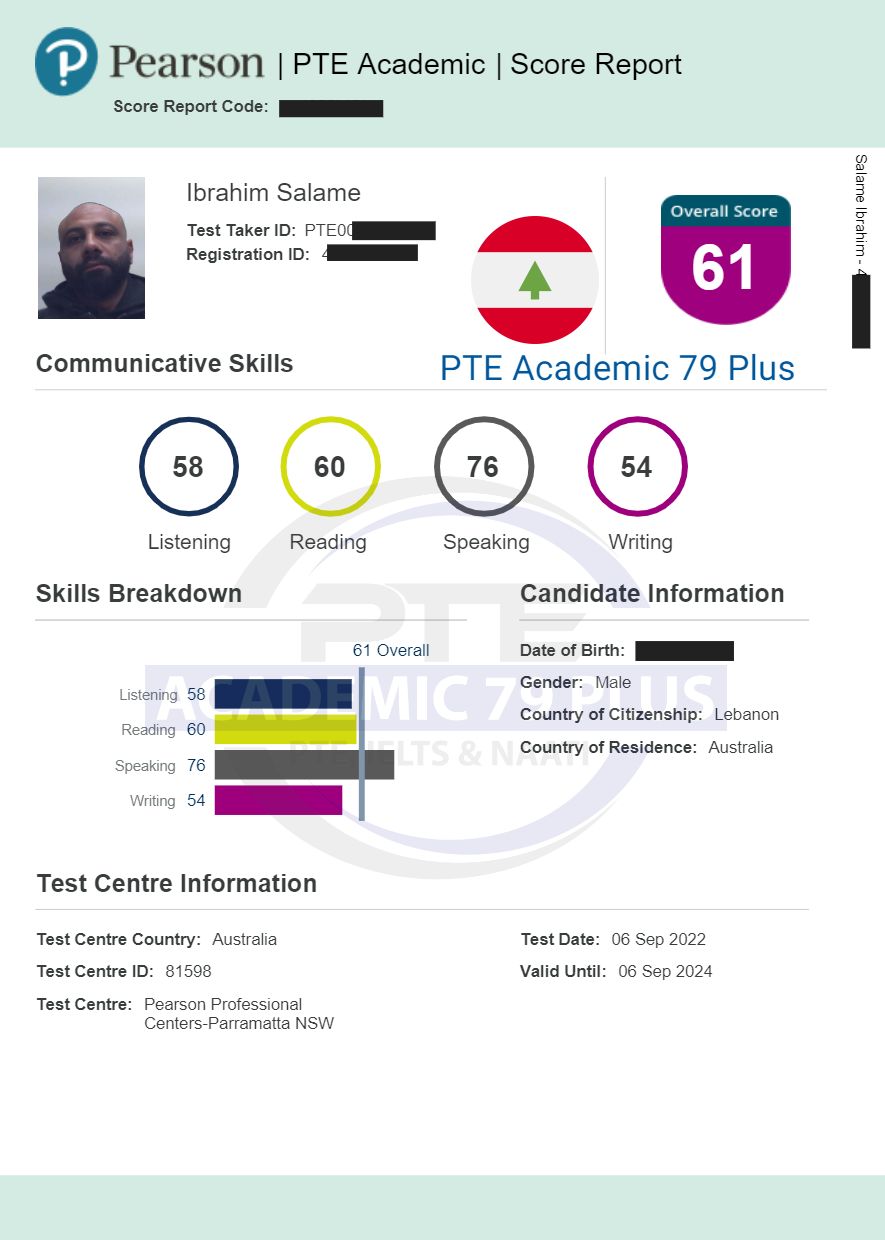 💥Congratulations to our student Ibrahim for achieving his target score for TR